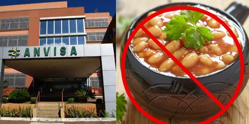 Fachada da Anvisa e feijão proibido - Foto Reprodução Internet Fachada da Anvisa e feijão proibido - Foto Reprodução Internet