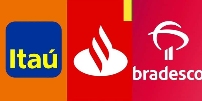 Itaú, Bradesco e Santander (Reprodução - Internet) Itaú, Bradesco e Santander (Reprodução - Internet)