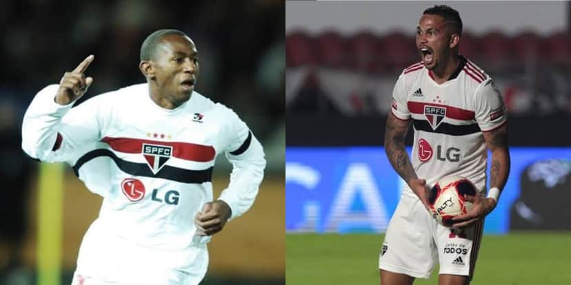 Mineiro e Luciano, ídolos do São Paulo (Montagem TV Foco). Mineiro e Luciano, ídolos do São Paulo (Montagem TV Foco).