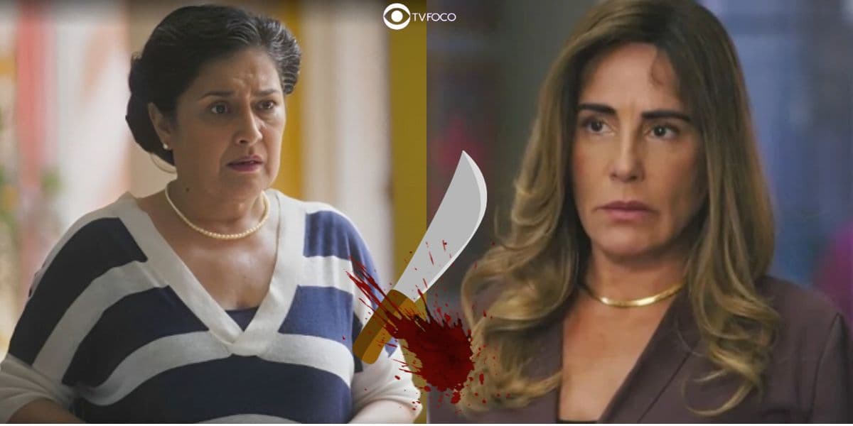 Angelina e Irene em Terra e Paixão (Foto: Reprodução / Globo / Montagem TV Foco) Angelina e Irene em Terra e Paixão (Foto: Reprodução / Globo / Montagem TV Foco)
