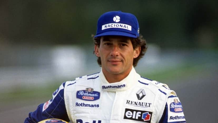Ayrton Senna com boné do Banco Nacional (Foto: Reprodução, Globo Esporte) Ayrton Senna com boné do Banco Nacional (Foto: Reprodução, Globo Esporte)