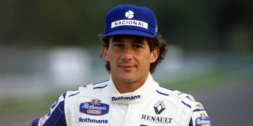Ayrton Senna com boné do Banco Nacional (Foto: Reprodução, Globo Esporte) Ayrton Senna com boné do Banco Nacional (Foto: Reprodução, Globo Esporte)