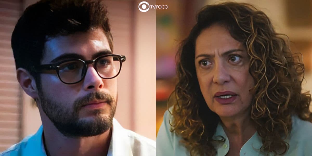 Hélio e Agatha em Terra e Paixão (Foto: Reprodução / Globo / Montagem TV Foco) Hélio e Agatha em Terra e Paixão (Foto: Reprodução / Globo / Montagem TV Foco)