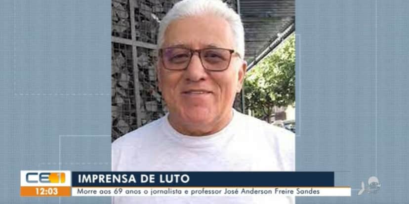 Jornal da Globo confirmou a morte do jornalista (Reprodução: Globo) Jornal da Globo confirmou a morte do jornalista (Reprodução: Globo)