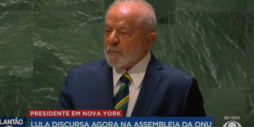 Lula durante seu discurso na Assembleia da ONU (Reprodução: Band) Lula durante seu discurso na Assembleia da ONU (Reprodução: Band)