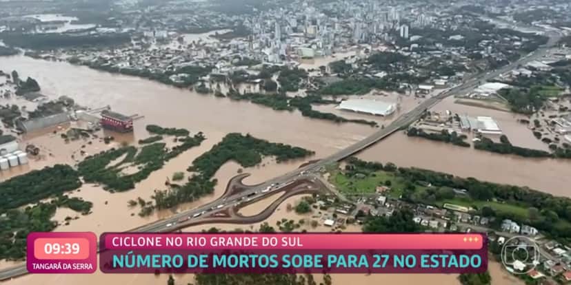 "Mais Você" repercutiu mortes pela chuva no Rio Grande do Sul (Foto: Reprodução/TV Globo) "Mais Você" repercutiu mortes pela chuva no Rio Grande do Sul (Foto: Reprodução/TV Globo)