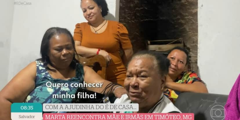 A história de Marta foi exibida no É de Casa (Foto: Reprodução/ Globo) A história de Marta foi exibida no É de Casa (Foto: Reprodução/ Globo)