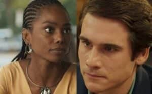 Olívia e Miguel em cenas da novela das sete da Globo (Foto: Reprodução / Globo) Olívia e Miguel em cenas da novela das sete da Globo (Foto: Reprodução / Globo)