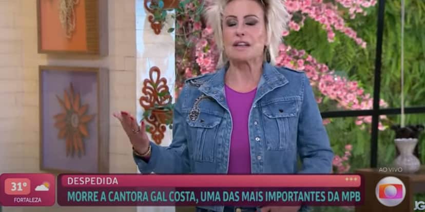 Ana Maria no Mais Você (Foto: Reprodução / Globo) Ana Maria no Mais Você (Foto: Reprodução / Globo)