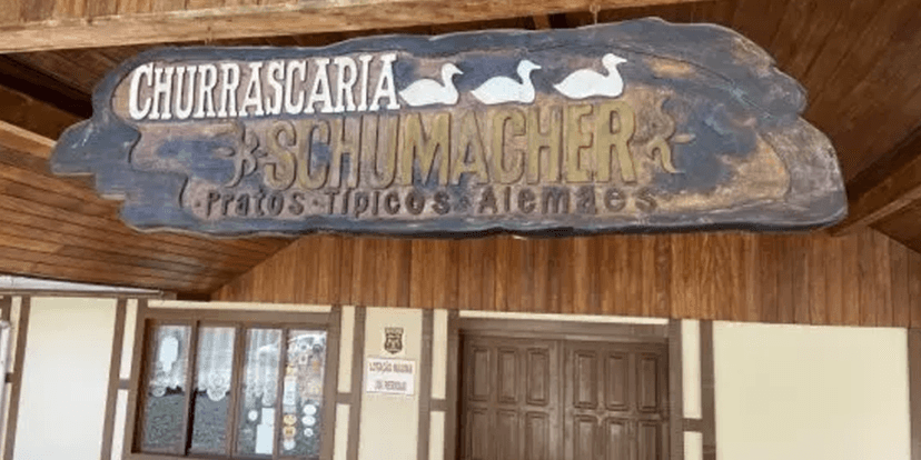 Churrascaria e Restaurante Schumacher, de Guabiruba (Foto: Reprodução, Wendel Rudolfo) Churrascaria e Restaurante Schumacher, de Guabiruba (Foto: Reprodução, Wendel Rudolfo)