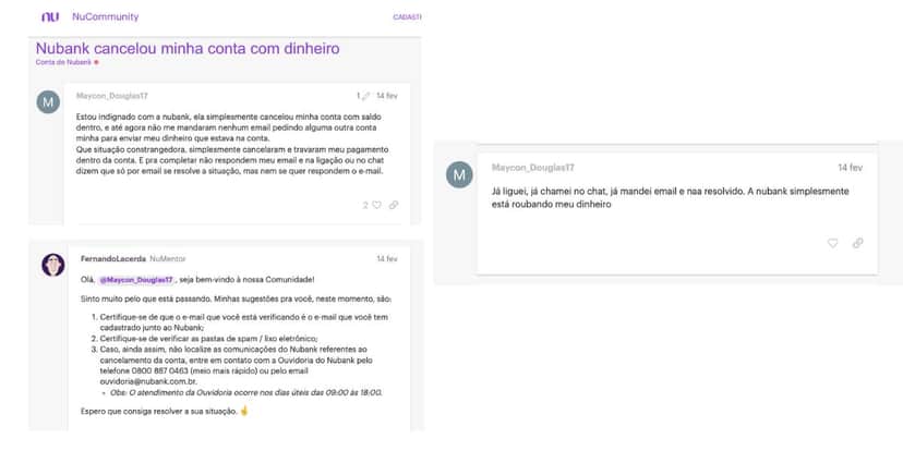 Revolta cliente do Nubank (Foto: Reprodução / Site oficial) Revolta cliente do Nubank (Foto: Reprodução / Site oficial)