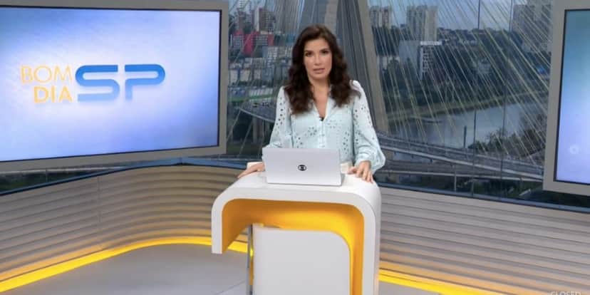 Sabina Simonato no Bom Dia São Paulo e caixão de doce (Foto: Reprodução / Globo) Sabina Simonato no Bom Dia São Paulo e caixão de doce (Foto: Reprodução / Globo)
