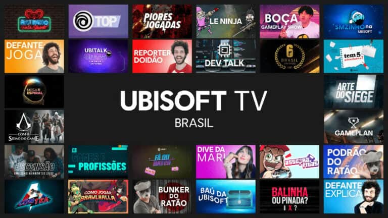 Tela do novo canal da Ubisoft TV Brasil - Foto Reprodução Internet Tela do novo canal da Ubisoft TV Brasil - Foto Reprodução Internet