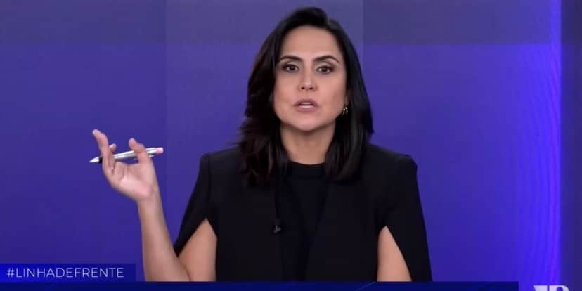 Carla Cecato trabalhou em outra emissora após demissão da Record (Foto: Reprodução/Jovem Pan News) Carla Cecato trabalhou em outra emissora após demissão da Record (Foto: Reprodução/Jovem Pan News)