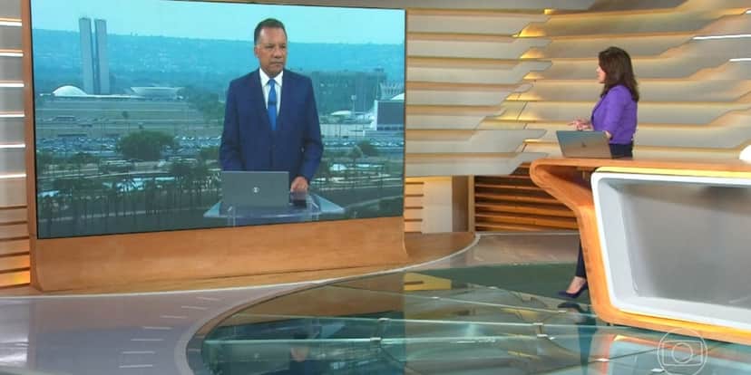 Heraldo Pereira e Ana Paula Araújo no "Bom Dia Brasil" (Foto: Reprodução/TV Globo) Heraldo Pereira e Ana Paula Araújo no "Bom Dia Brasil" (Foto: Reprodução/TV Globo)