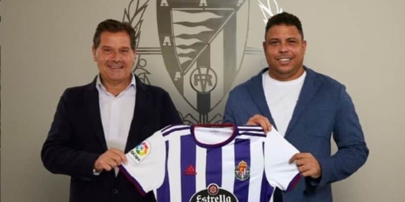Ronaldo quando comprou o Valladolid - (Foto: Internet) Ronaldo quando comprou o Valladolid - (Foto: Internet)