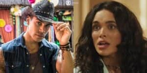 Jefinho (Micael Borges) e Luna (Giovana Cordeiro) em Fuzuê (Foto: Reprodução / Globo / Montagem TV Foco) Jefinho (Micael Borges) e Luna (Giovana Cordeiro) em Fuzuê (Foto: Reprodução / Globo / Montagem TV Foco)