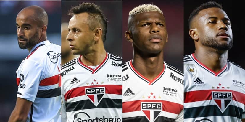 Lucas, Rafinha, Arboleda e Luan estarão fora da partida do São Paulo contra o Atlético-PR - (Foto: Reprodução / Internet) Lucas, Rafinha, Arboleda e Luan estarão fora da partida do São Paulo contra o Atlético-PR - (Foto: Reprodução / Internet)