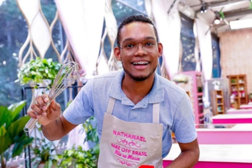 Nathan foi vice-campeão do Bake Off, do SBT. Foto: Reprodução/Internet Nathan foi vice-campeão do Bake Off, do SBT. Foto: Reprodução/Internet