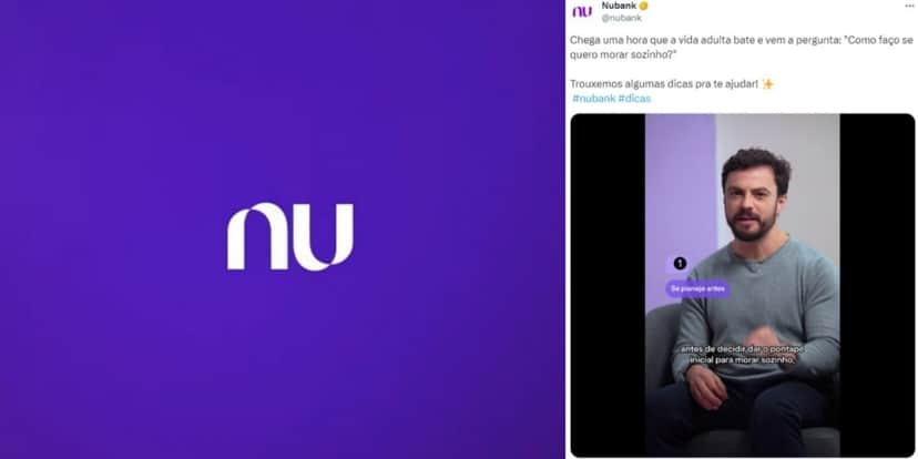 Nubank divulgou três dicas para morar sozinho (Foto: Reprodução/Twitter) Nubank divulgou três dicas para morar sozinho (Foto: Reprodução/Twitter)