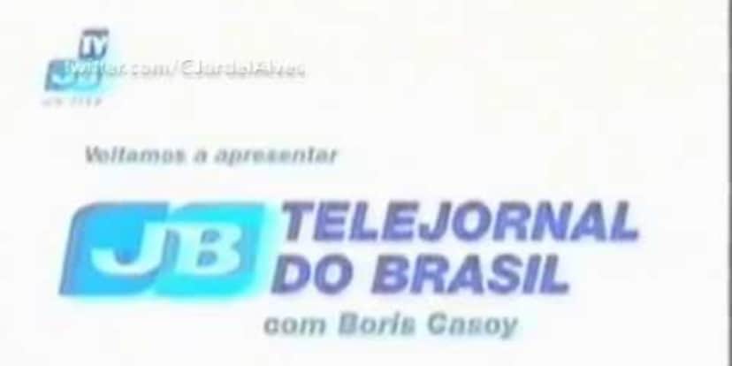 Boris Casoy fez parte do "Telejornal do Brasil" (Foto: Reprodução/YouTube) Boris Casoy fez parte do "Telejornal do Brasil" (Foto: Reprodução/YouTube)
