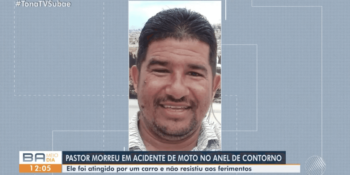 Foto da vítima do acidente (Reprodução/TV Subaé) Foto da vítima do acidente (Reprodução/TV Subaé)