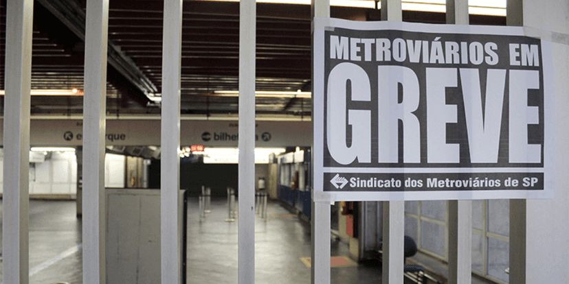 Greve em São Paulo (Reprodução/Internet) Greve em São Paulo (Reprodução/Internet)