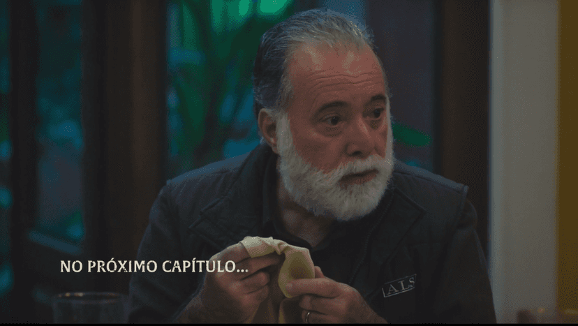 Antônio apresentará quadro de confusão mental durante jantar (Foto Reprodução/Globoplay) Antônio apresentará quadro de confusão mental durante jantar (Foto Reprodução/Globoplay)
