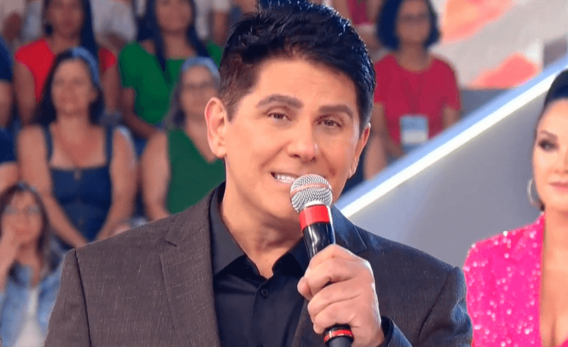 César Filho durante o Teleton no SBT- Foto: Reprodução/SBT César Filho durante o Teleton no SBT- Foto: Reprodução/SBT