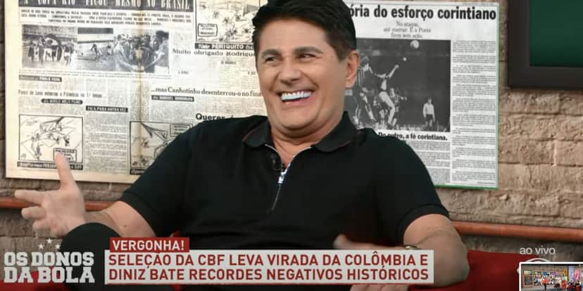 César Filho em Os Donos da Bola (Foto: Reprodução / Band) César Filho em Os Donos da Bola (Foto: Reprodução / Band)