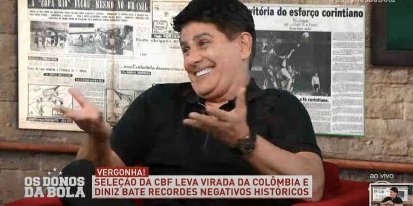 César Filho em Os Donos da Bola (Foto: Reprodução / Band) César Filho em Os Donos da Bola (Foto: Reprodução / Band)