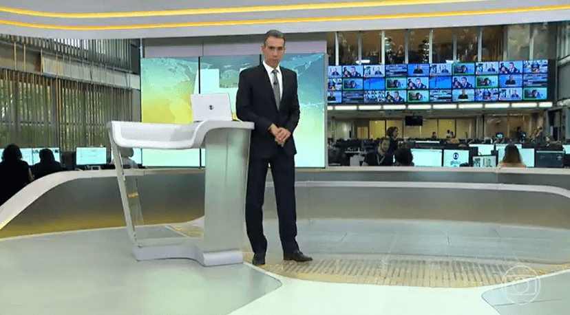 César Tralli no JH (Foto: Reprodução, Globo) César Tralli no JH (Foto: Reprodução, Globo)