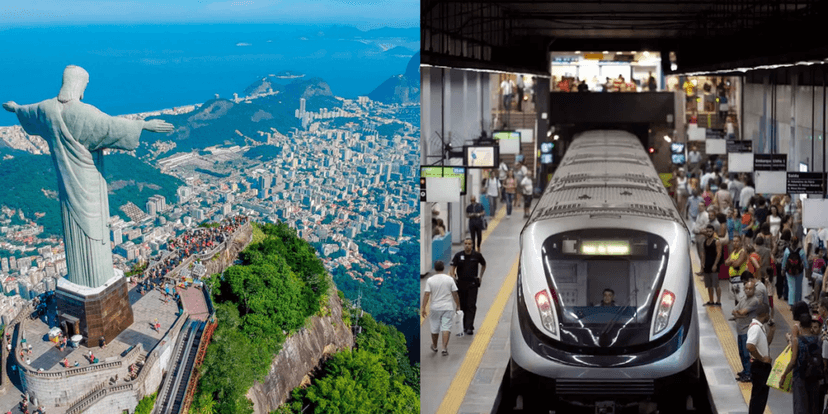 Estação de metrô no Rio de Janeiro (Foto: Reprodução, Diário do Rio) Estação de metrô no Rio de Janeiro (Foto: Reprodução, Diário do Rio)