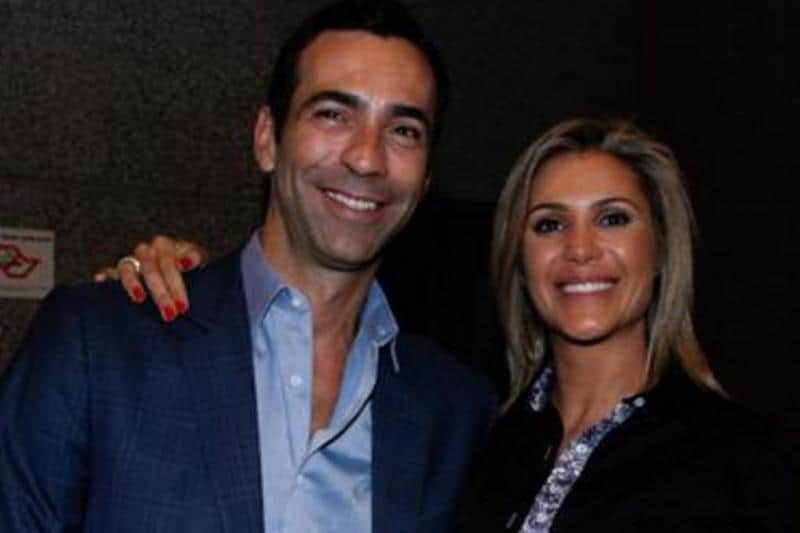 Flávia Freire e César Tralli - Foto Internet Flávia Freire e César Tralli - Foto Internet