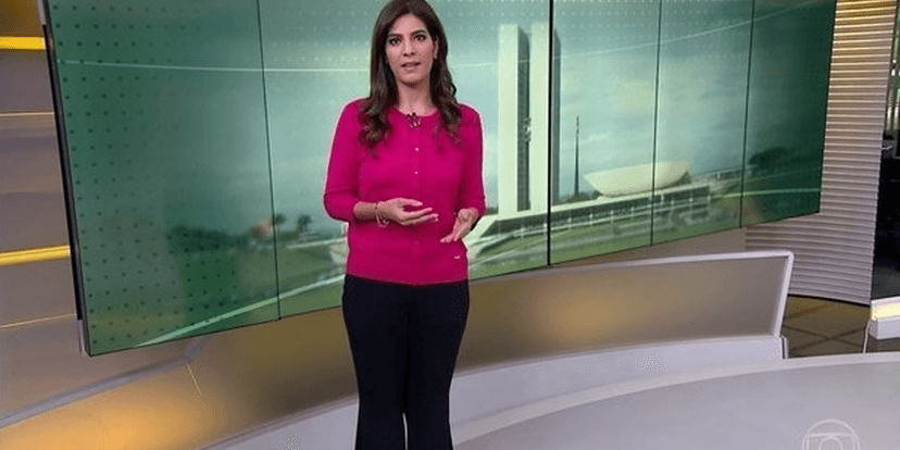 Jornalista Andréia Sadi no Jornal Hoje (Foto: Reprodução, Globo) Jornalista Andréia Sadi no Jornal Hoje (Foto: Reprodução, Globo)