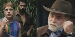 Kelvin, Ramiro e Antônio em Terra e Paixão (Foto: Reprodução / Globo) Kelvin, Ramiro e Antônio em Terra e Paixão (Foto: Reprodução / Globo)