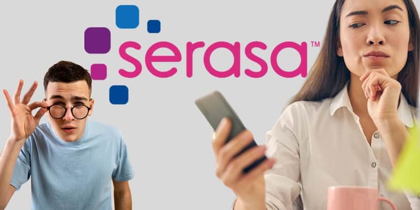 Logo do Serasa e pessoas desconfiadas - Foto Reprodução Internet Logo do Serasa e pessoas desconfiadas - Foto Reprodução Internet