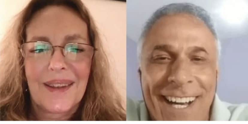 A estrela da Globo ao lado de Oscar Magrini (Foto: Reprodução / Instagram) A estrela da Globo ao lado de Oscar Magrini (Foto: Reprodução / Instagram)