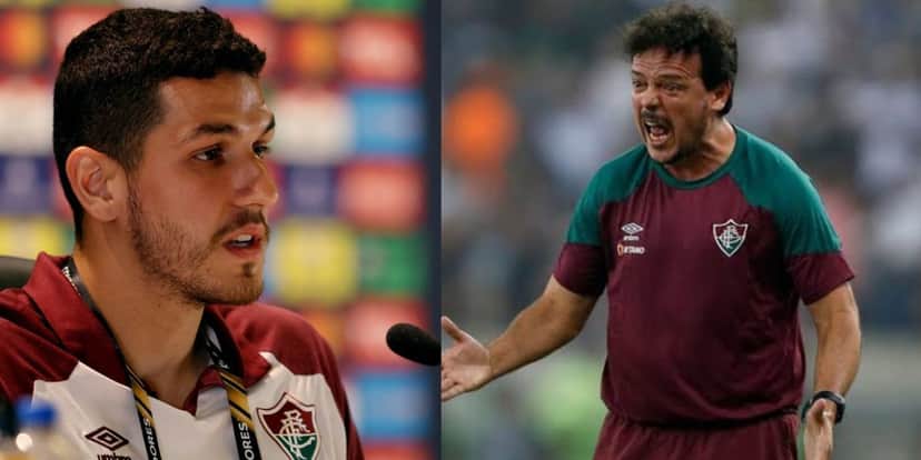 Nino e Diniz, do Fluminense (Foto - Montagem TV Foco) Nino e Diniz, do Fluminense (Foto - Montagem TV Foco)