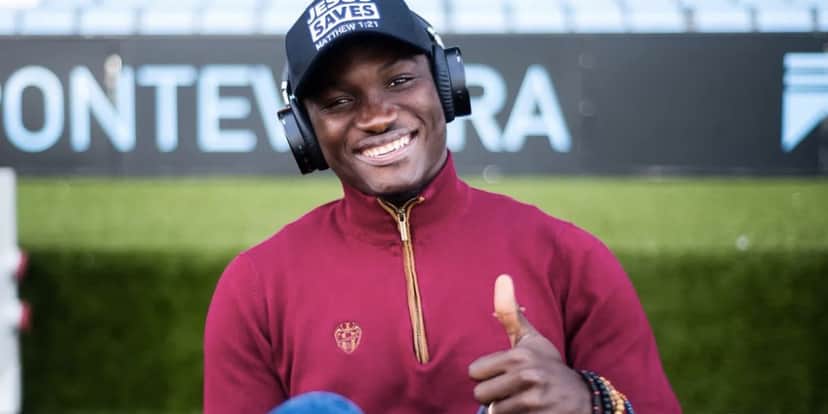 Raphael Dwamena (Foto: Reprodução / Twitter Levante) Raphael Dwamena (Foto: Reprodução / Twitter Levante)