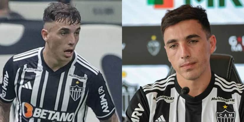 Saravia, lateral do Galo (Foto - Montagem TV Foco) Saravia, lateral do Galo (Foto - Montagem TV Foco)
