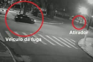 Testemunhas disseram que atirador falou 'toma' ao disparar e depois correu para entrar no veículo de fuga - Foto G1 Testemunhas disseram que atirador falou 'toma' ao disparar e depois correu para entrar no veículo de fuga - Foto G1