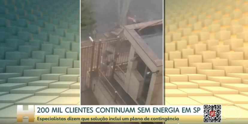 Situação em São Paulo (Foto: Reprodução / Jornal Hoje da Globo) Situação em São Paulo (Foto: Reprodução / Jornal Hoje da Globo)