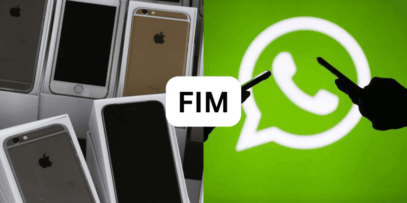 iPhones e Whatsapp. Foto: Reprodução/Internet iPhones e Whatsapp. Foto: Reprodução/Internet