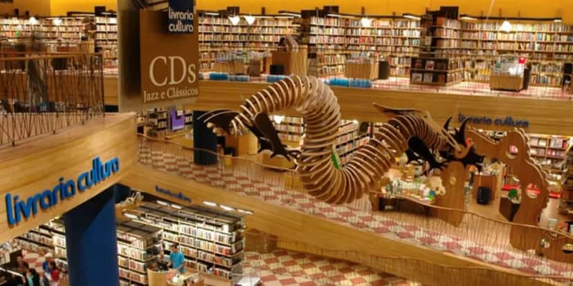Unidade da Livraria Cultura - Foto: Reprodução/Internet Unidade da Livraria Cultura - Foto: Reprodução/Internet