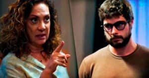 Agatha dirá a Hélio que ele não pode sair fora dos planos (Foto Reprodução/Montagem/Internet Agatha dirá a Hélio que ele não pode sair fora dos planos (Foto Reprodução/Montagem/Internet