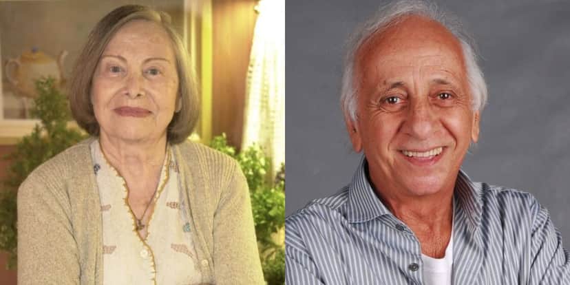 Miriam Pires e Flávio Migliaccio (Reprodução/Montagem TV Foco) Miriam Pires e Flávio Migliaccio (Reprodução/Montagem TV Foco)