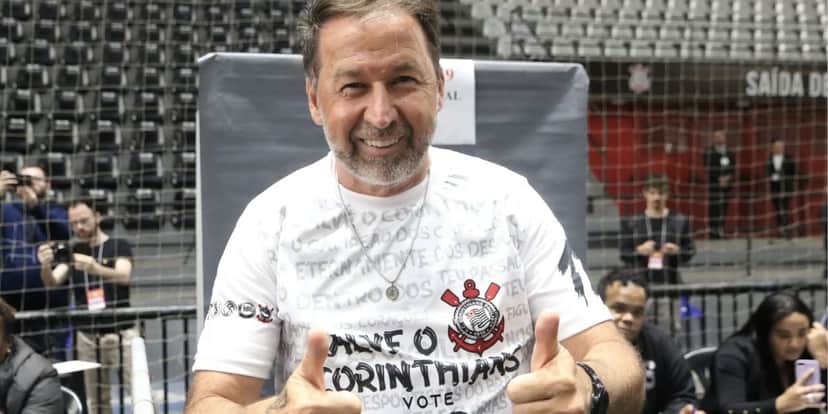 Augusto Melo, presidente do Timão. Notícias do Corinthians (Reprodução/Internet) Augusto Melo, presidente do Timão. Notícias do Corinthians (Reprodução/Internet)