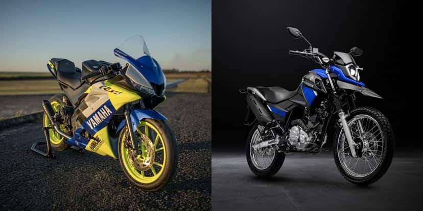 Yamaha R15 e Crosser Z (Reprodução/Internet) Yamaha R15 e Crosser Z (Reprodução/Internet)