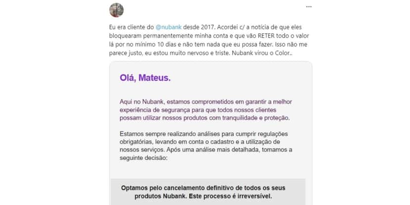 Relato e comunicado do Nubnak (Reprodução/Internet) Relato e comunicado do Nubnak (Reprodução/Internet)
